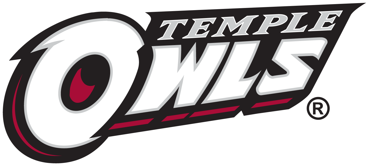 Temple Owls 1996-Pres Wordmark Logo t shirts iron on transfers v3
